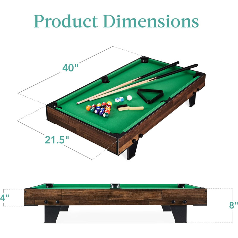 Table multi jeux 40 po L 40 po