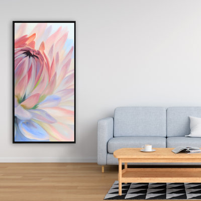 Lotus fleur pastel - Toile exotique florale pour la décoration intérieure