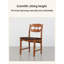 Chaise en bois massif avec siège rembourré Vintage Farmhouse