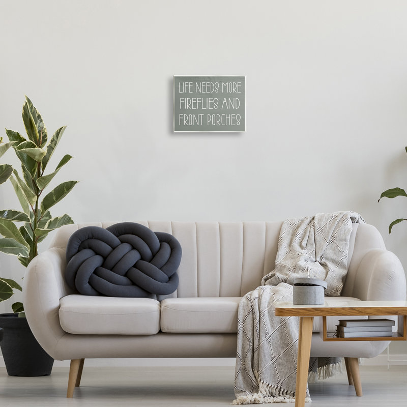 Plaque murale Fireflies & Front Porches, design par Lil 'Rue