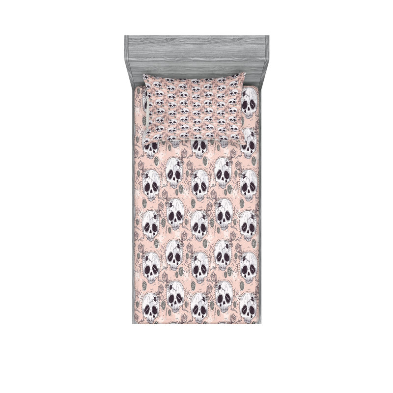 Ensemble de draps et taies décoratives Ambesonne, Ensemble de draps pour taille de lit simple TG ave