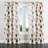 Abstract Window curtains - Orange Bonnielee Velvet Grommet Curtain - 1 Panel-2128524747-2128524750
