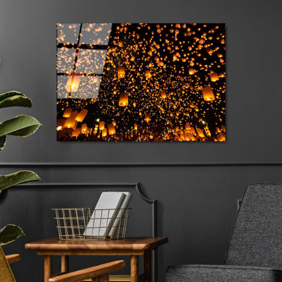 Boze 1 Piece Wall Art on Glass