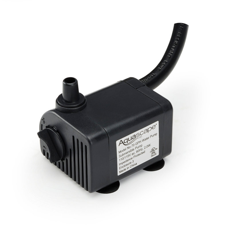 Deep Black 70 GPH Metal and Plastic Water Pump