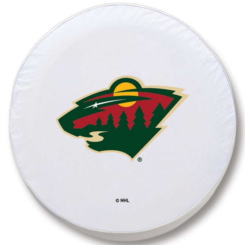 Elastic Wheel Cover By Holland Bar Stool, White, E10, Minnesota Wild