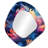 Celestial Concealment Ripple I - Abstract 3D Shapes Irregular Modern Large Wall Mirror-107230134
