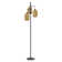 Rattan Tree Floor Lamp With 3 Bulbs Included