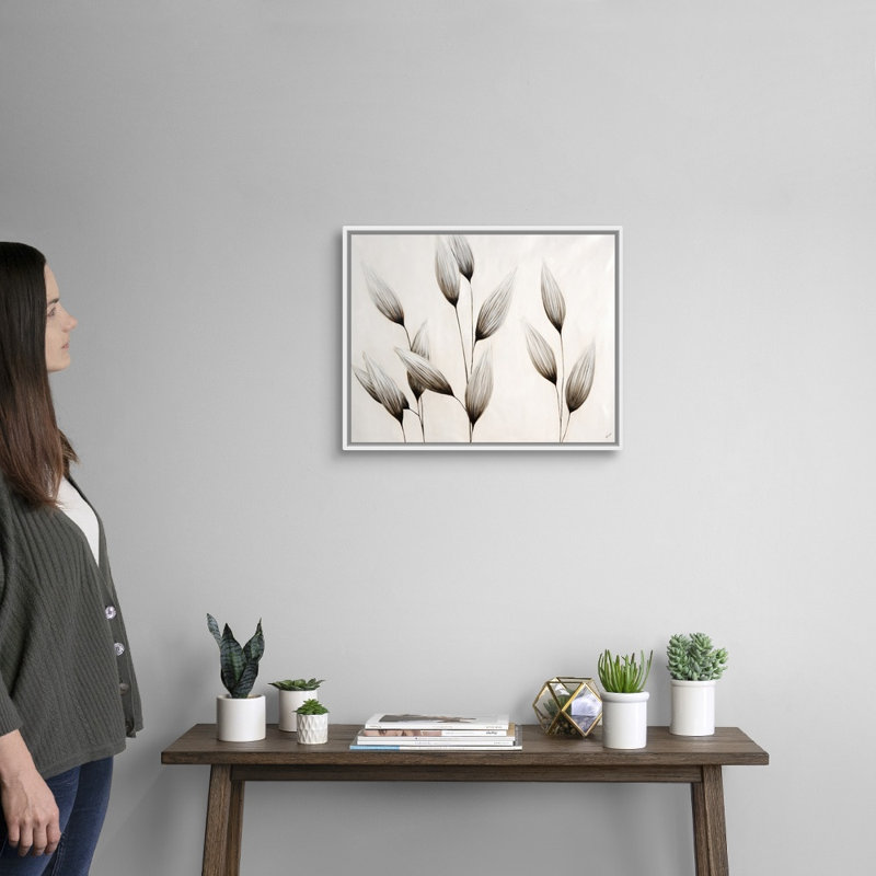 « Wheat Field II » par Sydney Edmunds-impression, Cadre blanc, H 18 po x l 22 po x P 1,75 po