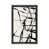 Toile avec cadre gris foncé rustique