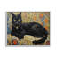 Art de giclée encadrée de chat à motif mosaïque par RB-98908856-100676470