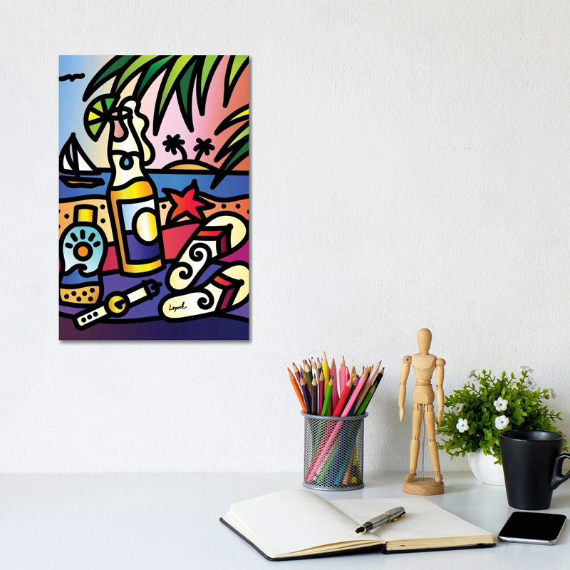 Beer Thirty by Lisa Lopuck - Wrapped Canvas Print, 20.32 cm H x 30.48 cm W