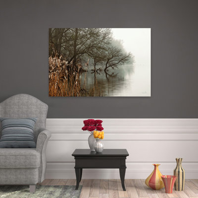 In The Swamps Tranquil Abstract Contemporary Landscape Nature Wall Art