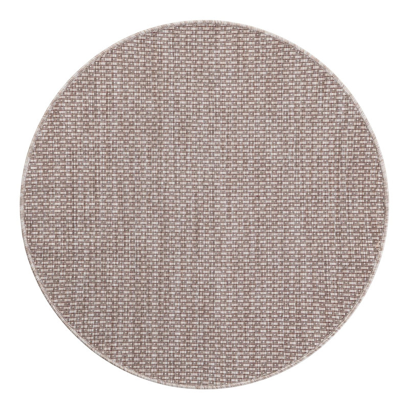 Bembry Beige Area Rug, Round 3'1"