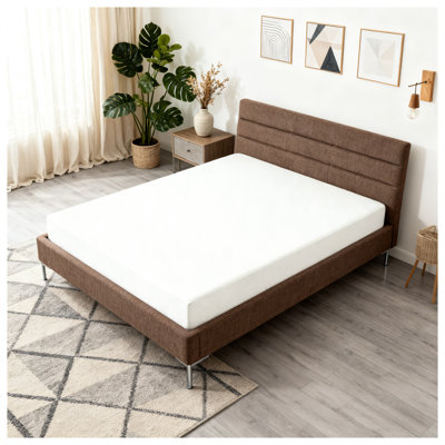 6 Inch Twin Memory Foam Mattress in a Box, Green Tea Infused, Fiberglass Free - Pressure Relieving Support for All Sleep Positions, White