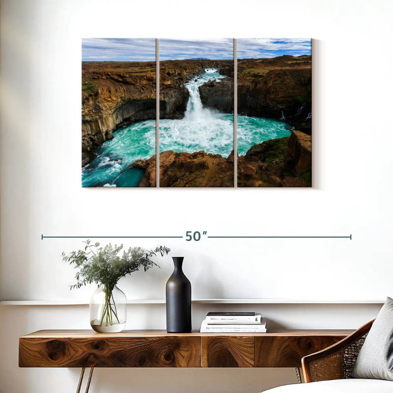 Amazing Aldeyjarfoss Waterfall
