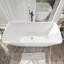 Baignoire de trempage autoportante en acrylique 67 po. X 31 po. Blanche