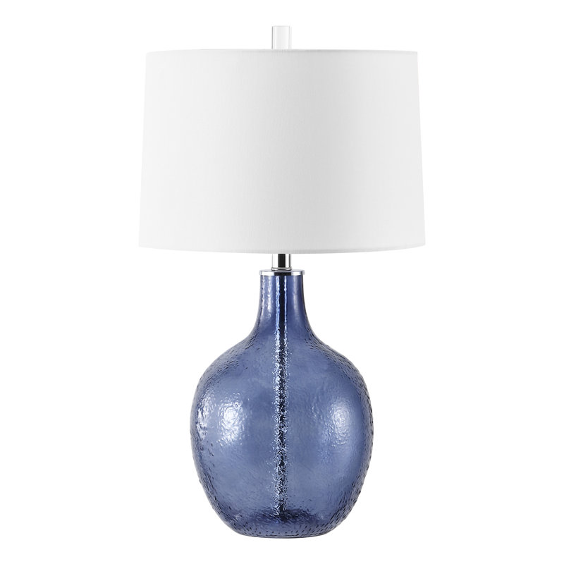 Glass Table Lamp, Blue