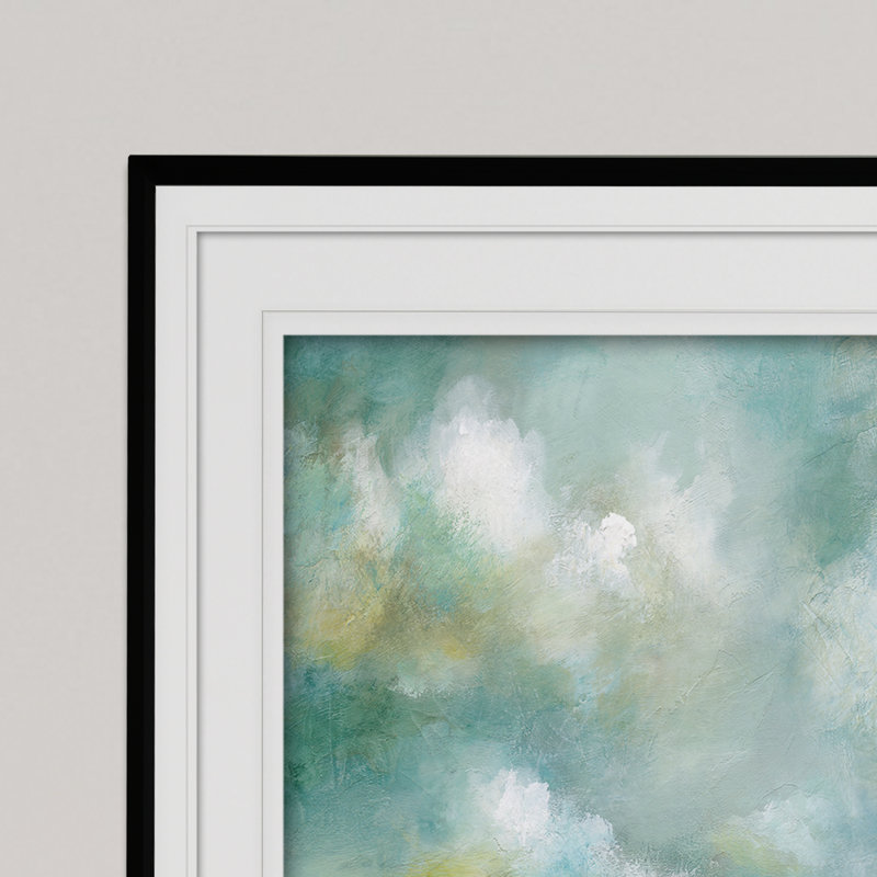 « cloudscape vista ii », reproduction de peinture à l’acrylique encadrée, Noir, H 30 po x l 40 po x P 1,5 po