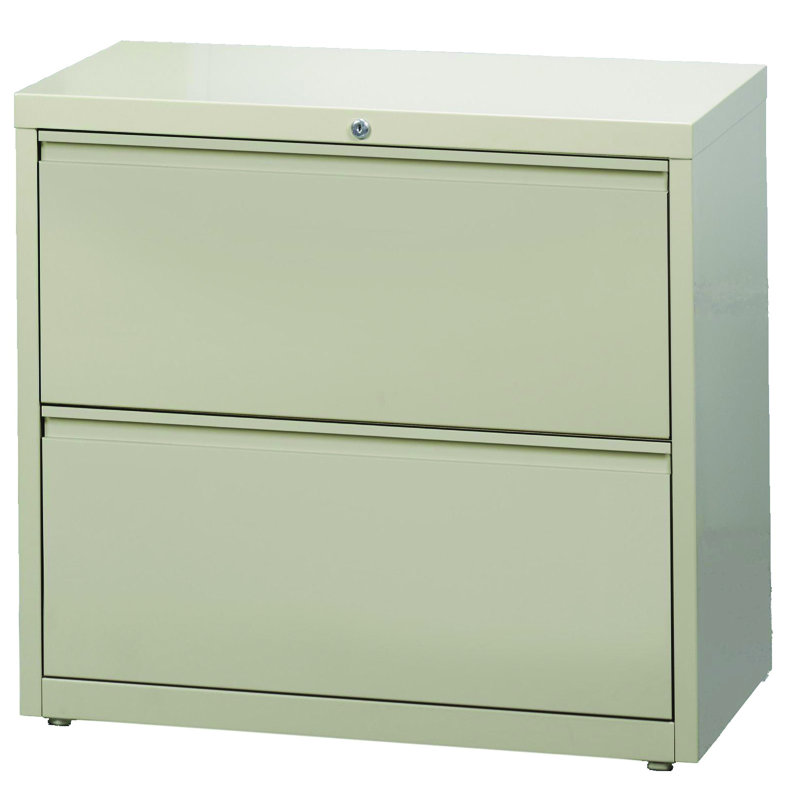 36'' Wide 2 -Drawer Steel File Cabinet, Putty