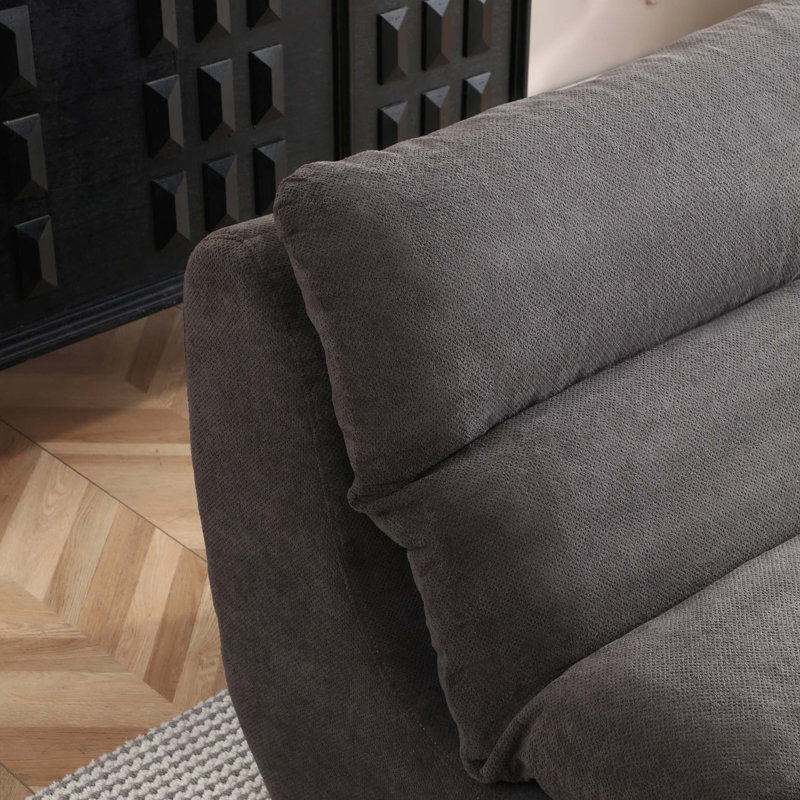 Fauteuil à billes ergonomique avec repose-pieds, Gris