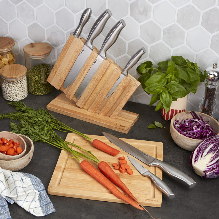 MooJ Metal Knife Block Set