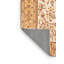 Tapis orange / ivoire en polyester tissé à la machine Emerzon-644949501