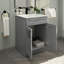 Armoire de meuble-lavabo 24 po gris Shaker