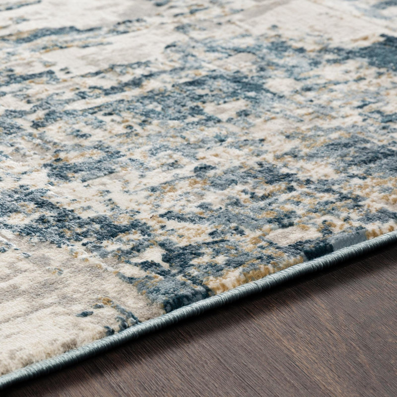 Hoekstra Abstract Indoor Rug, Rectangle 2' x 3'