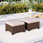 Salem Wicker Outdoor Patio Ottomans-86043932