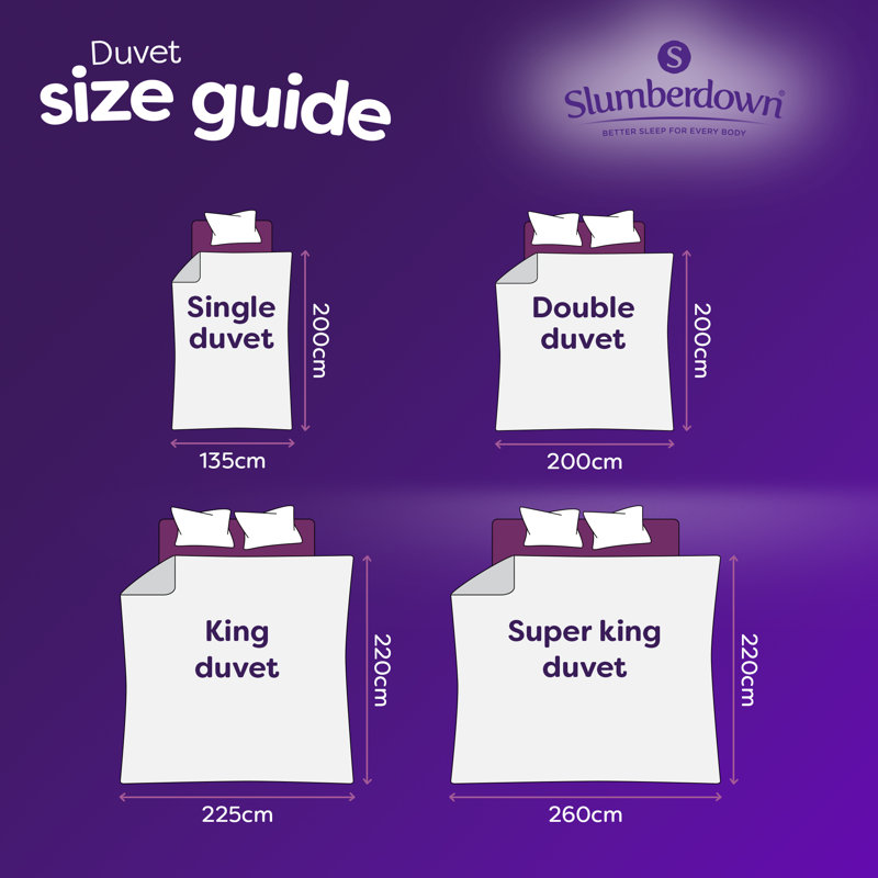 Slumberdown Control 10.5 Tog All Year Round Duvet with 2 Pillows, Double