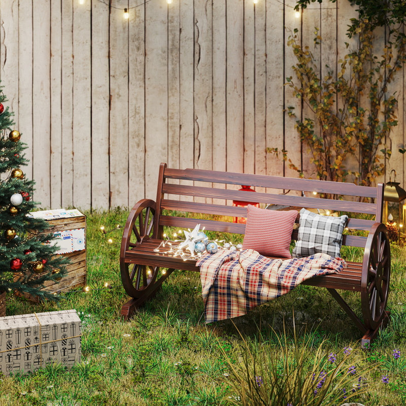 Banc d'extérieur en bois Millwood Pines