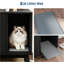 Enceinte de litière pour chat 38,6 "avec tapis et trous ventilés - meubles de litière cachés, table de bout-129392099