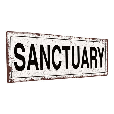 " Sanctuary Metal Sign "