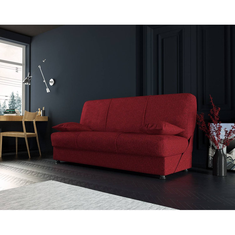 Montalbano 3 Seater Sleeper, Red