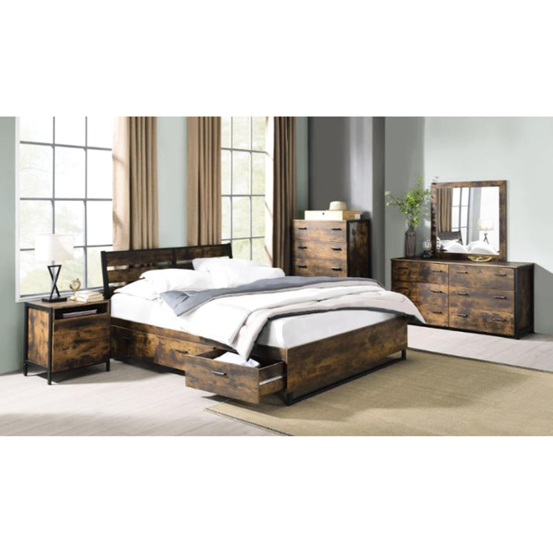 Practical Bed With Storage, Featuring Metal Slats And Mesh System, Ideal For A Functional And Stylish Bedroom Setup