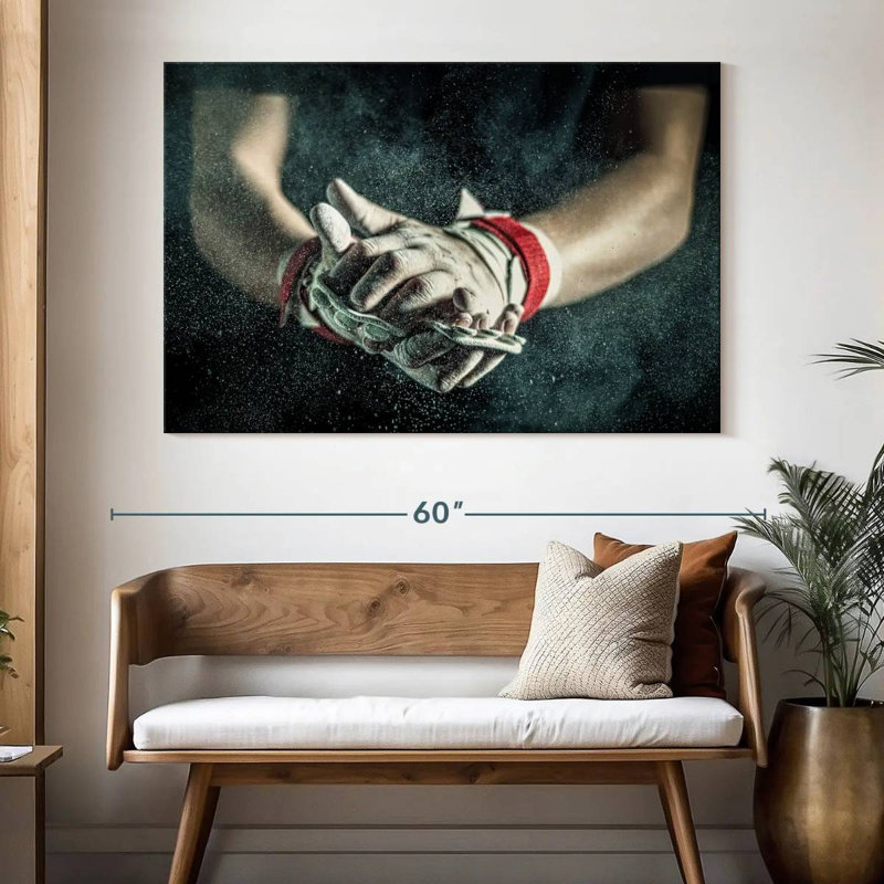 Sireci Dusting The Hands, 34" H x 51" W