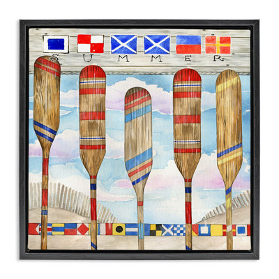 «Marine Summer Paddles», art mural encadré par Ronnie Rooney