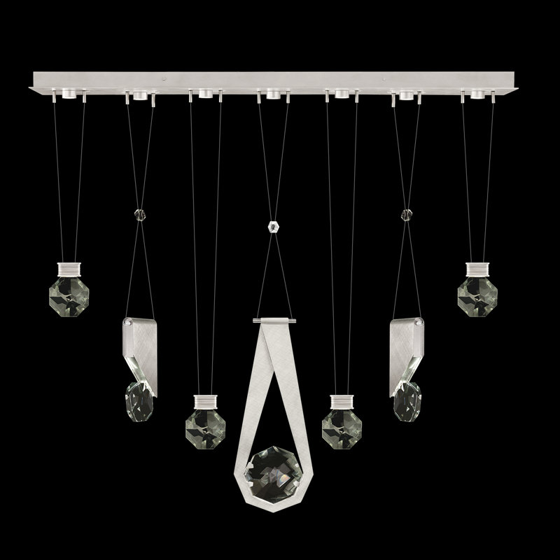 Aria 7 - Light LED Pendant, Brushed Silver
