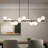 Arqam 11 - Light Dimmable Kitchen Island Linear Chandelier White Bubble Chandelier Sphere Chandelier
