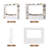 79" W Entertainment Center For TVs Up To 60", Wall Unit TV Stand With Bookshelves and LED Light-1617149875