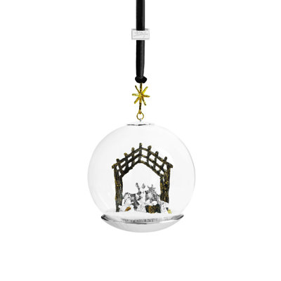 6'' Handmade Glass Animals Ball Ornament