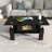 Esbeidy 3-Piece Living Room Table Set with Glass Top, Metal Legs & 2-Tier Storage Shelves, Includes 1 Coffee Table & 2 End Tables-2084498642-2084498652