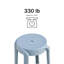 Ensemble de 6 chaises empilables en plastique-98987272