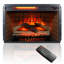 60 Inch Electric Fireplace Entertainment Centre - Dark Rustic Oak Finish. Multi-Colour Flame Adjustable. Fits Tvs Up To 70 Inch. 1500W Heat, 5000Btu/H. Remote Control. Easy Assembly. Double