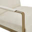 Chaise d'appoint rembourrée luxueuse et luxueuse pour espaces de vie élégants