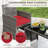 8 PCS Patio Conversation Set with Seat Cushions & Tempered Glass Tabletop, Outdoor -1023142977