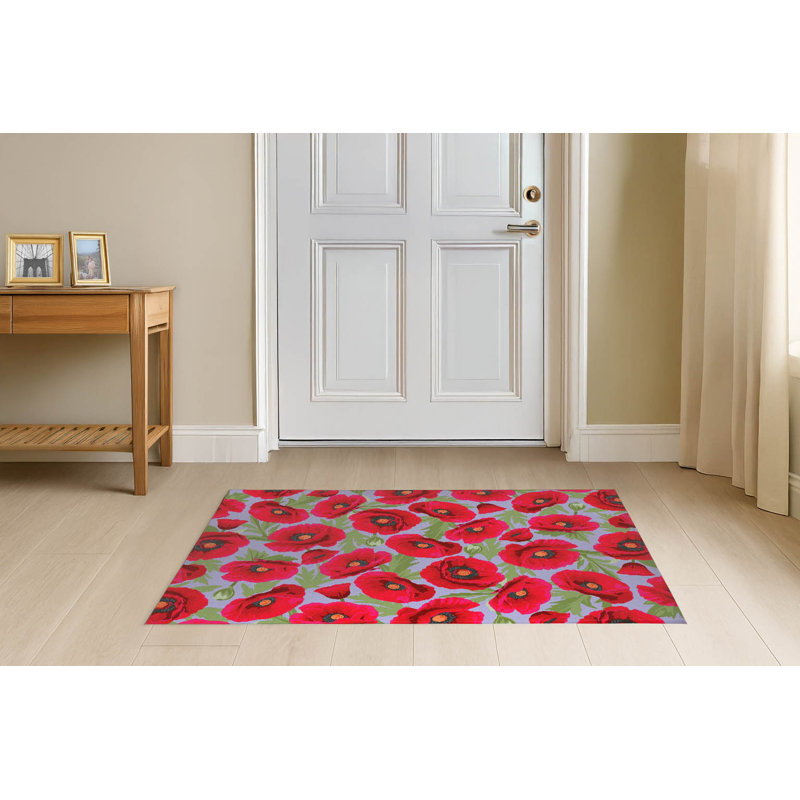 Paillasson Poppie, Pervenche, L 24 po x L 36 po