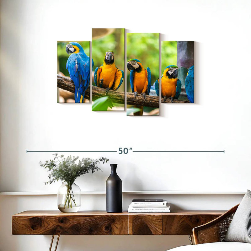 Brampt Macaw Party, H 22 po x l 36 po