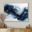 Or et bleu céleste fluidité II - encre liquide, art mural-1575511504-1575511516-1575511493