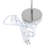 Amandev Simple Designs Mini Basic Table Lamp with Drum Fabric Shade-16393460